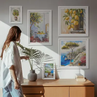 Gallery wall art citrus sun inspiration print