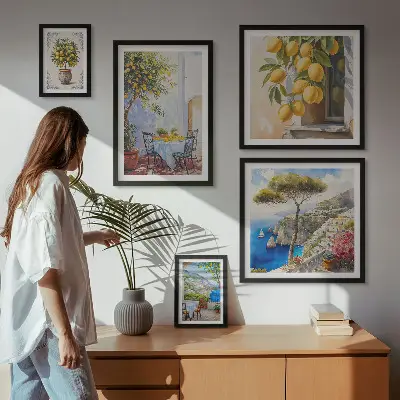 Gallery wall art citrus sun inspiration print
