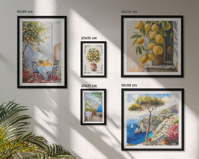 Gallery wall Citrus inspirations sun