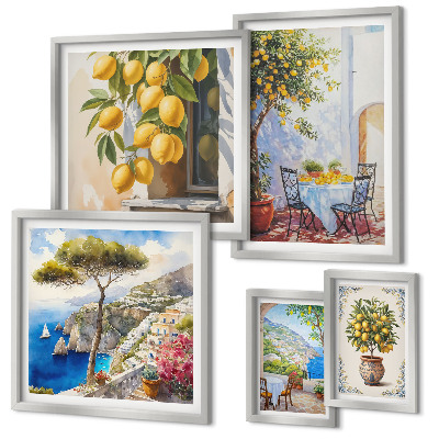 Gallery wall Citrus inspirations sun