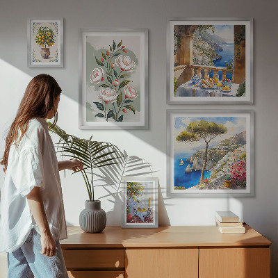 Gallery wall Picturesque floral views