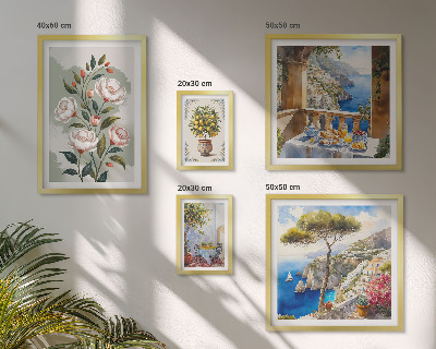 Gallery wall Picturesque floral views