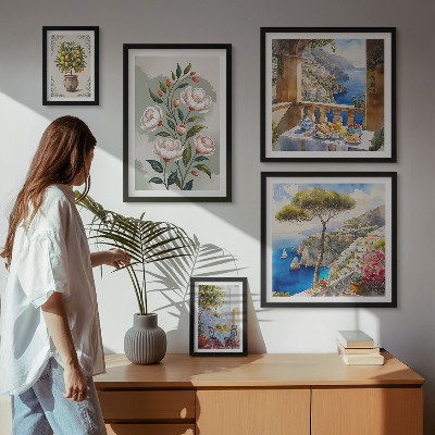 Gallery wall Picturesque floral views