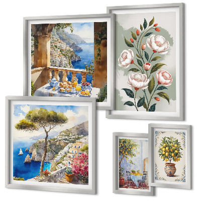 Gallery wall Picturesque floral views