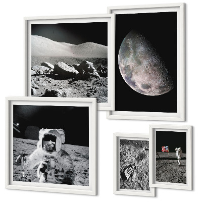Gallery wall Astronauts' lunar landscapes