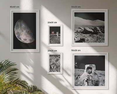 Gallery wall Astronauts' lunar landscapes
