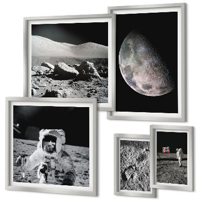 Gallery wall Astronauts' lunar landscapes