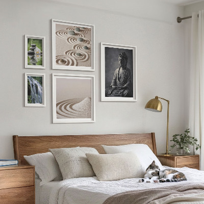 Framed photo set Relaxing zen nature themes