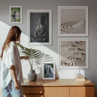 Framed photo set Relaxing zen nature themes