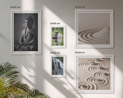 Framed photo set Relaxing zen nature themes