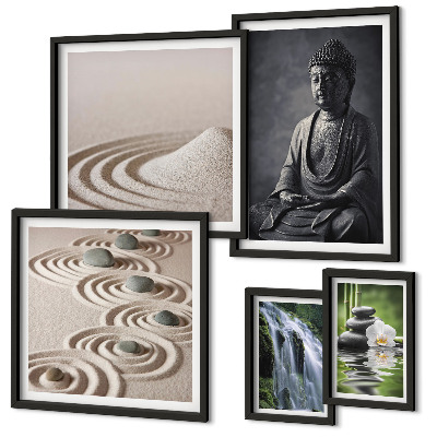 Framed photo set Relaxing zen nature themes