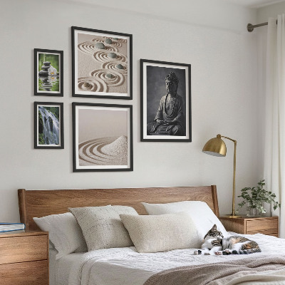 Framed photo set Relaxing zen nature themes