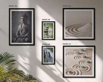 Framed photo set Relaxing zen nature themes