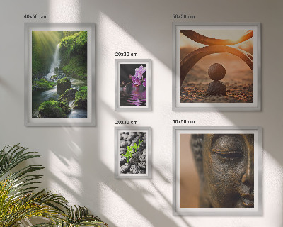 Framed photo set Harmony of nature minimalistic