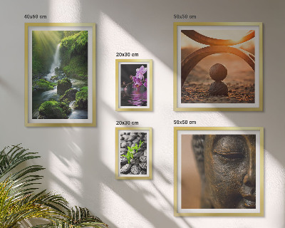 Framed photo set Harmony of nature minimalistic