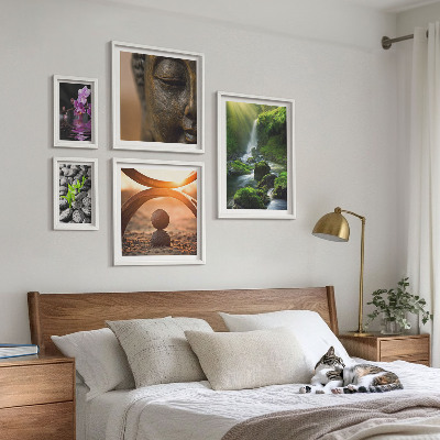 Framed photo set Harmony of nature minimalistic