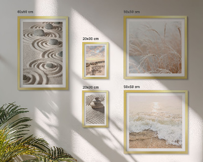 Set of 5 wall art pieces Relaxing landscapes of nature