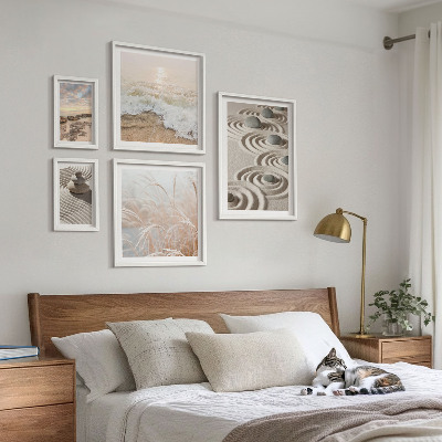 Set of 5 wall art pieces Relaxing landscapes of nature