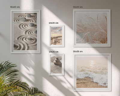 Set of 5 wall art pieces Relaxing landscapes of nature