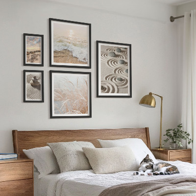 Set of 5 wall art pieces Relaxing landscapes of nature