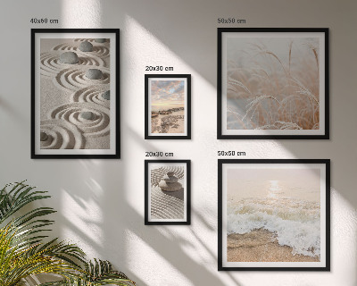 Set of 5 wall art pieces Relaxing landscapes of nature