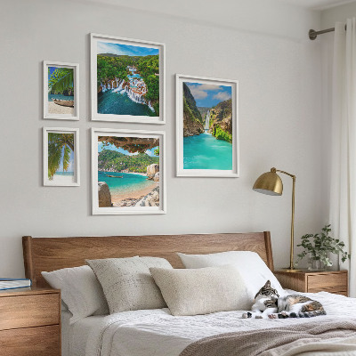 Gallery wall Tropical waterfalls beaches