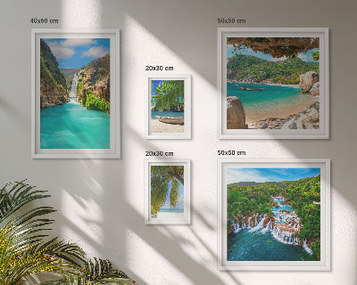 Gallery wall Tropical waterfalls beaches