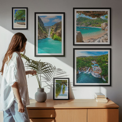 Gallery wall Tropical waterfalls beaches