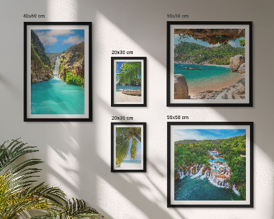 Gallery wall Tropical waterfalls beaches