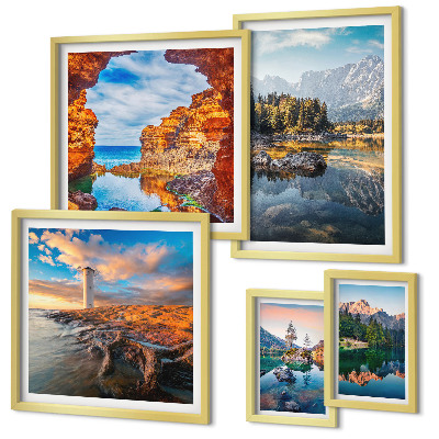 Gallery wall Natural mountain water views