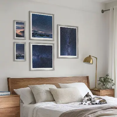 Cosmic skyscapes set of 5 wall art pieces