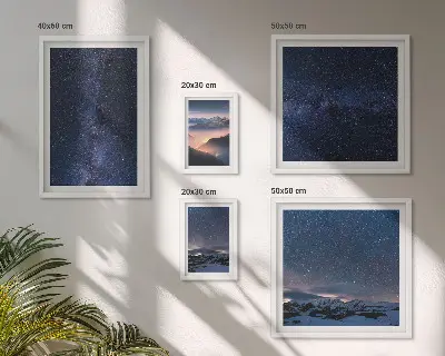 Cosmic skyscapes set of 5 wall art pieces