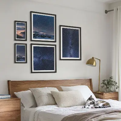 Cosmic skyscapes set of 5 wall art pieces