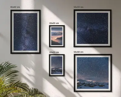 Cosmic skyscapes set of 5 wall art pieces