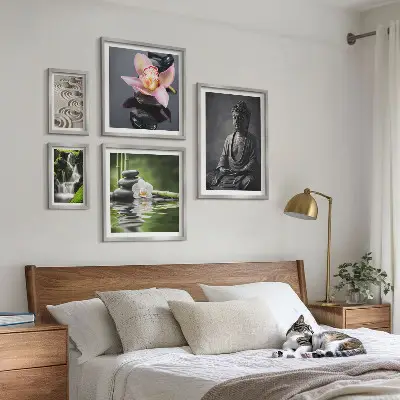 Gallery wall relaxing zen nature atmosphere