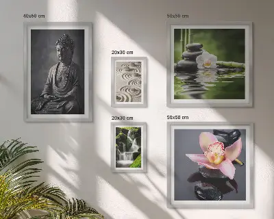 Gallery wall relaxing zen nature atmosphere