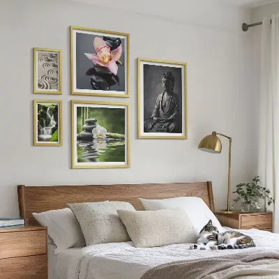 Gallery wall relaxing zen nature atmosphere