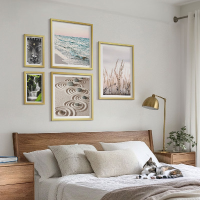 Framed photo set Relaxing nature zen water