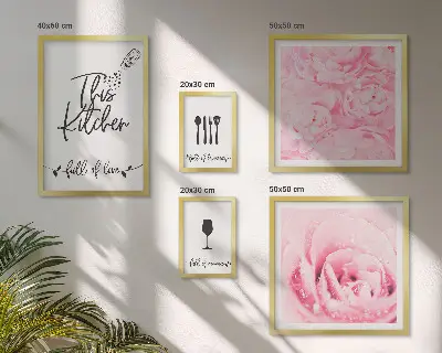 5-Piece Rose Kitchen Wall Art Set kitchen inspiration rose accessories