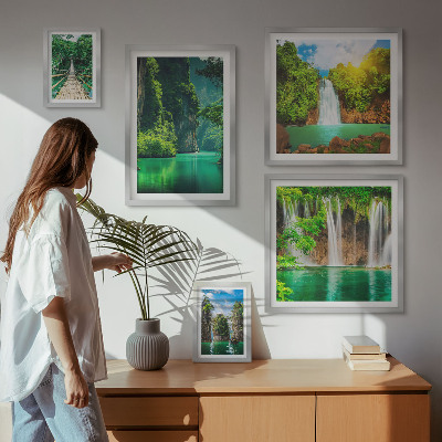 Gallery wall Tropics waterfalls green nature