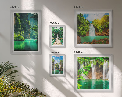 Gallery wall Tropics waterfalls green nature