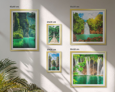Gallery wall Tropics waterfalls green nature