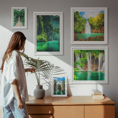 Gallery wall Tropics waterfalls green nature