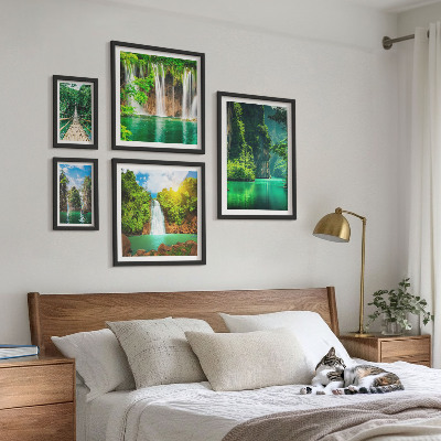 Gallery wall Tropics waterfalls green nature
