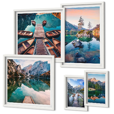 Gallery wall Mountain lakes picturesqueness