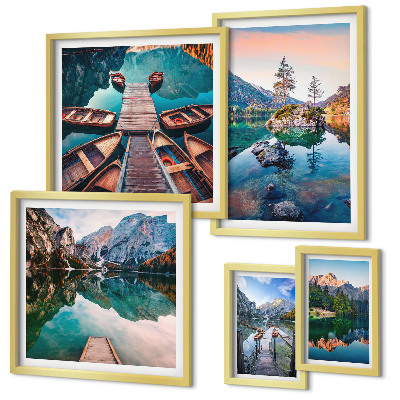 Gallery wall Mountain lakes picturesqueness