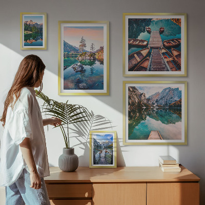 Gallery wall Mountain lakes picturesqueness