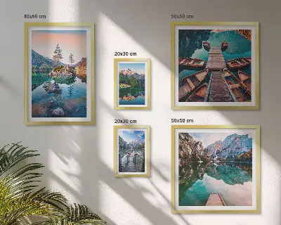 Gallery wall mountain lakes scenic view