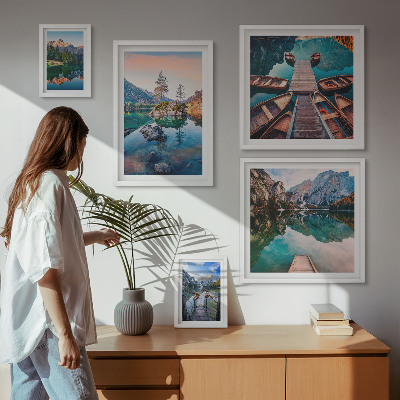 Gallery wall Mountain lakes picturesqueness