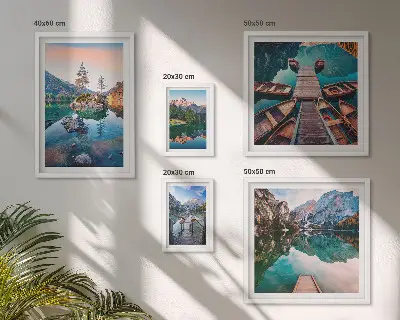 Gallery wall mountain lakes scenic view